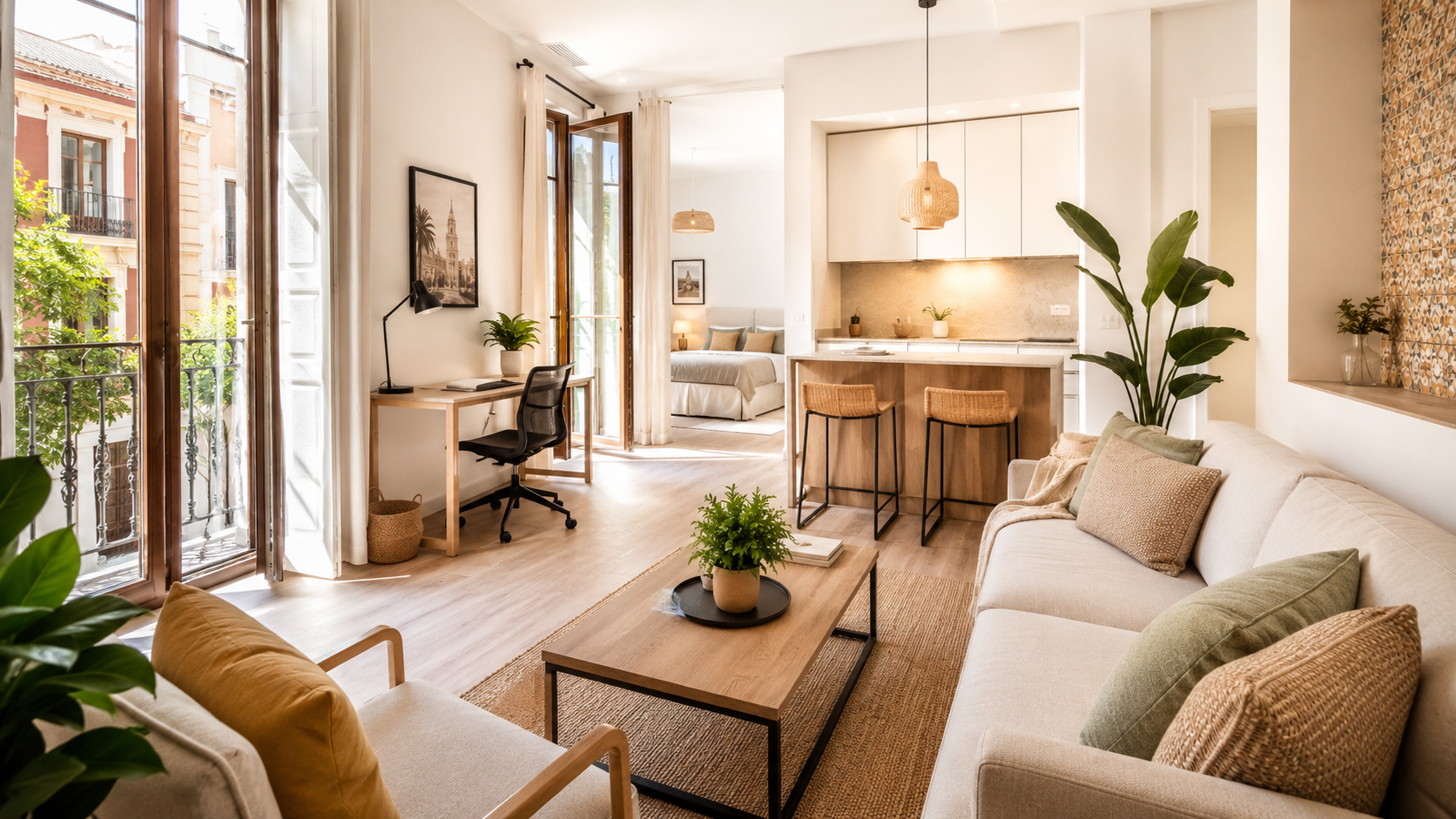 Vivienda preparada para alquiler temporal en Sevilla